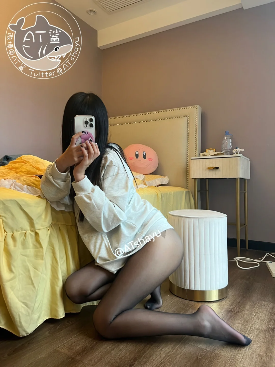 AT鲨 - 原相机真实质感黑丝 [10P,20V-22MB] tg@simisebaisi 【丝足阁】006.webp